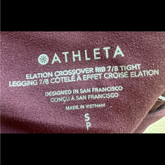 Athleta - ELATION ULTRA HIGH RISE RIBBED 7/8 LEGGING - Picture 6 of 6